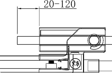 Душевой уголок Cezares Slider R 2 80/90 C Nero профиль черный, стекло прозрачное