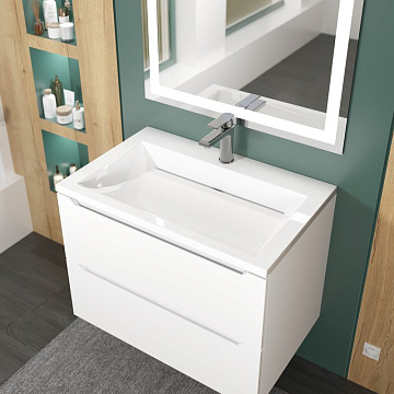Мебельная раковина Uperwood Infinity 70 глянцевая белая
