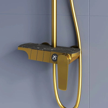 Душевая стойка RGW Shower Panels SP-33G, матовое золото