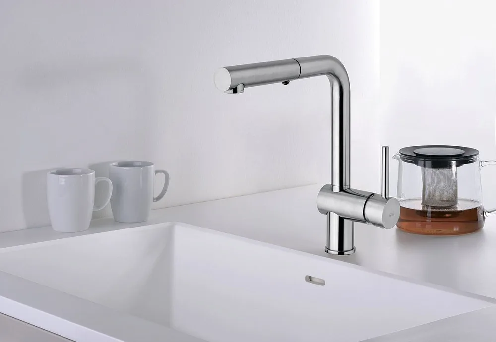 Смеситель для кухни Paffoni Light LIG285CR-MET Sancos — официальный сайт