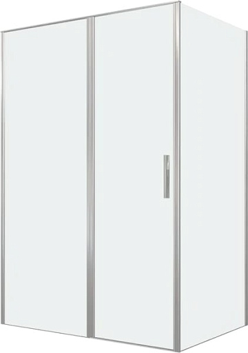 Душевой уголок Allen Brau Priority 140x100, профиль серебро браш, стекло прозрачное