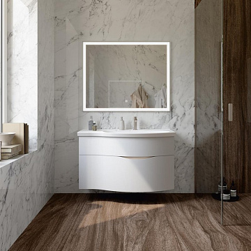 Мебельная раковина KERAMA MARAZZI Riva 100 R, глянцевая белая