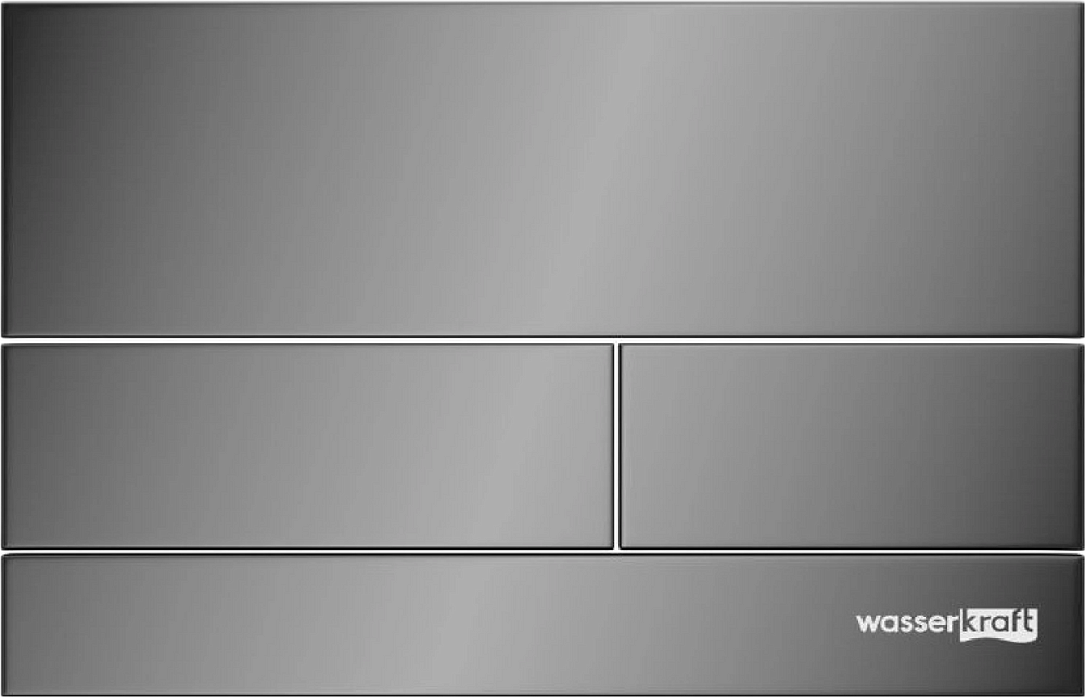Смывной бачок скрытого монтажа Wasserkraft Aller 10TLT.031.ME.PB04, с кнопкой смыва черной