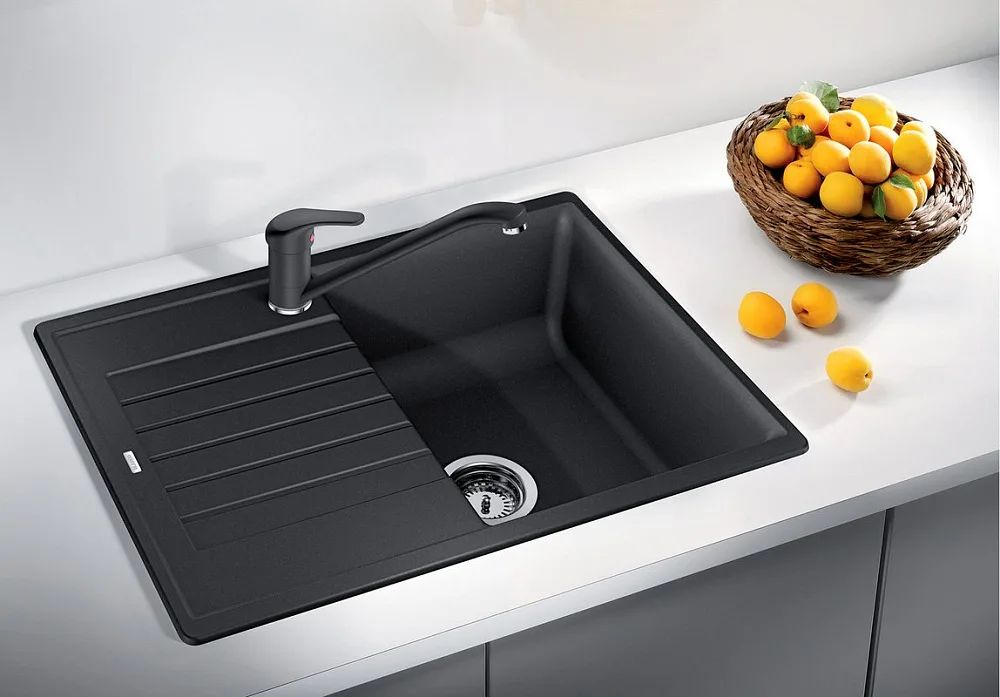 Мойка кухонная Blanco Zia 45 S Compact 526009 черная Sancos — официальный сайт