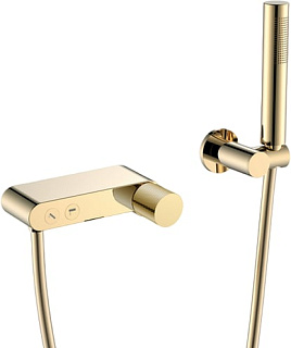 Смеситель для ванны с душем Boheme Stick 123-GG.2, gold touch gold