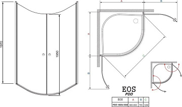 Душевой уголок Radaway EOS PDD 100 интимато