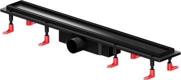 Душевой трап (лоток) AM.PM PrimeFlow Tile 70 см, черный матовый