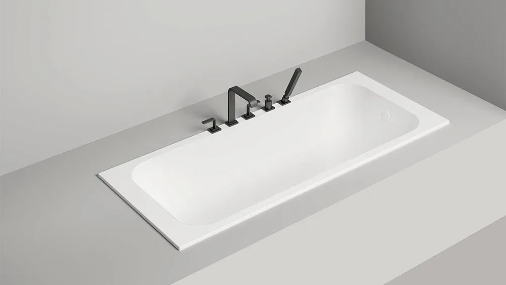 Ванна из искусственного камня Salini Orlanda S-Sense 170x70 см, встраиваемая, матовая белая Sancos — официальный сайт