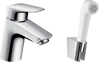 Смеситель для раковины Hansgrohe Logis 71290000 с гигиеническим душем