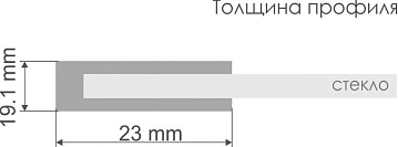 Душевой уголок Wasserkraft Elbe 74P19