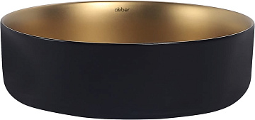 Накладная раковина Abber Bequem AC2109BG матовое золото с черным