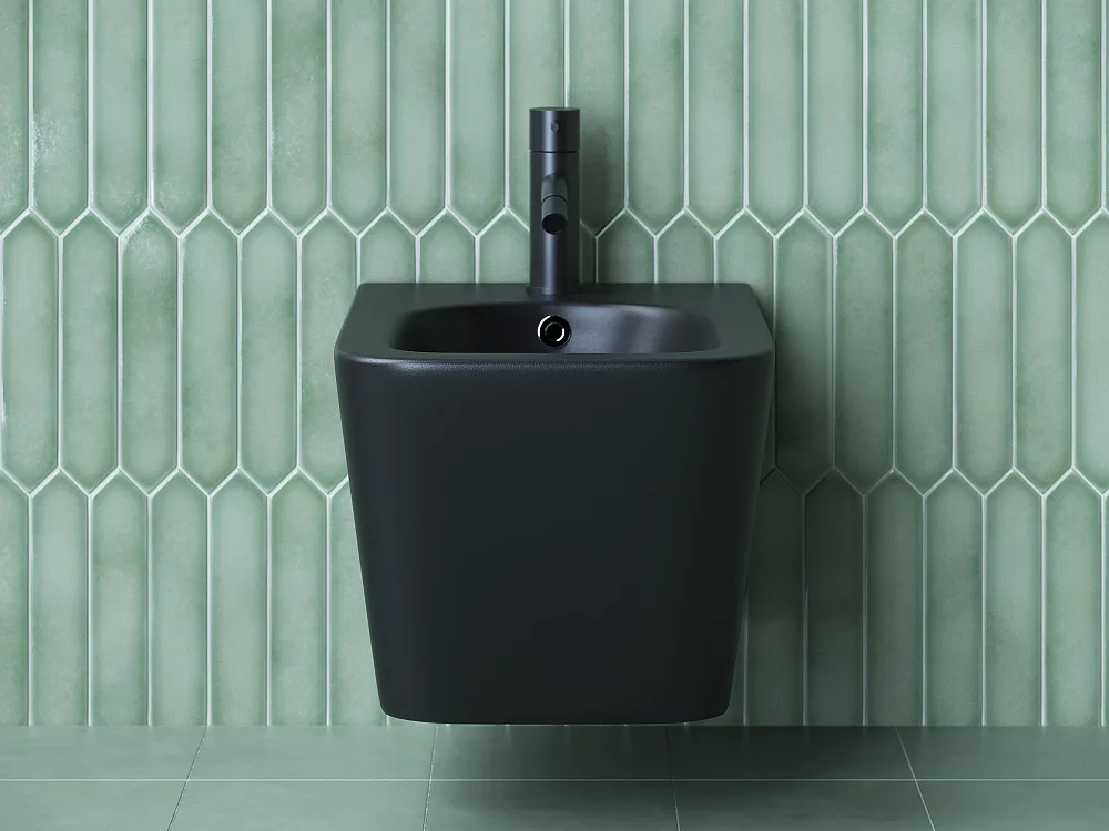 Биде подвесное Ceramicanova Metric CN3008MB Sancos — официальный сайт