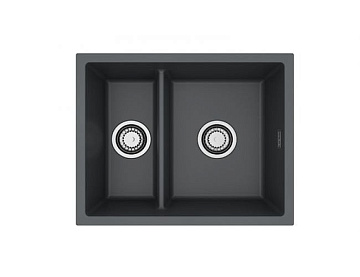 Мойка ALVEUS OMNI 50 GRANITAL DEEP BLACK-G90 550x450x198 с сифоном
