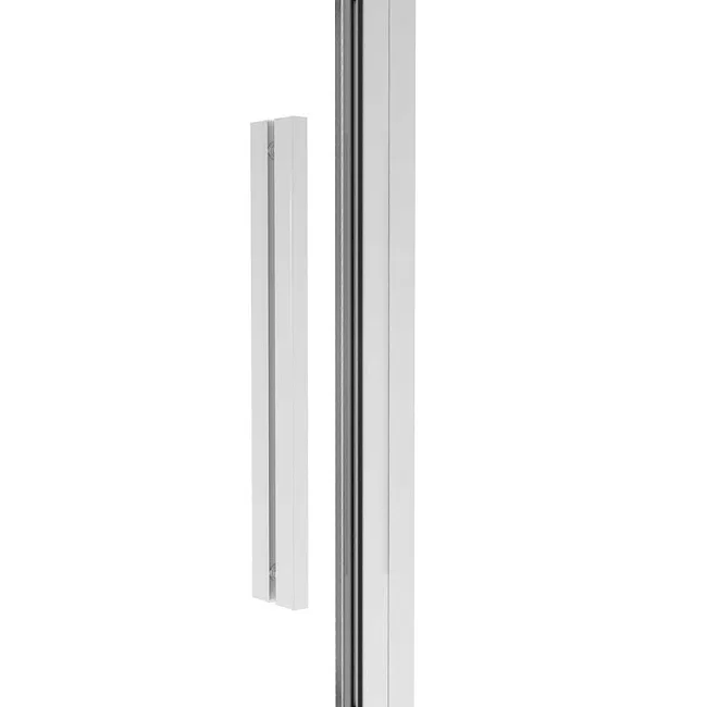 Душевая дверь в нишу Vincea Slim Soft 140 см, профиль хром, стекло прозрачное Sancos — Оригинал