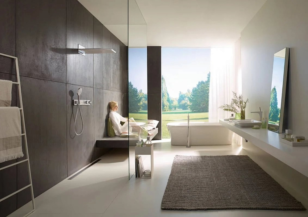 Верхний душ Hansgrohe Rainmaker Select 580 3jet 24011400 EcoSmart, белый, хром