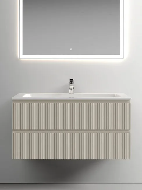Тумба под раковину Sancos Snob T 100 подвесная Beige soft (капучино), SNT100CE Sancos — Оригинал