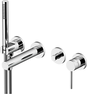 Встраиваемый смеситель Gattoni Circle One 9005/90C0 С ВНУТРЕННЕЙ ЧАСТЬЮ, хром