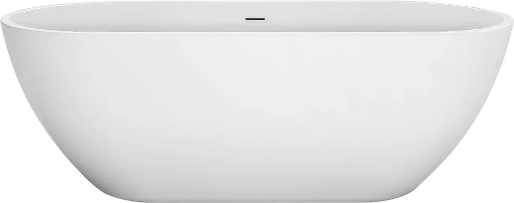 Акриловая ванна BelBagno Uno BB701 160x75 см, отдельностоящая, белая, овальная, на ножках, со сливом Sancos — официальный сайт