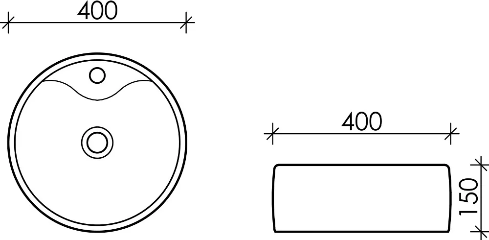 Накладная раковина Ceramicanova Element CN5027 Sancos — официальный сайт
