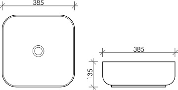 Накладная раковина Ceramicanova Element CN6012