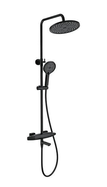 Душевая стойка Wonzon & Woghand NEO WW-B3035-A2-MB, матовая черная