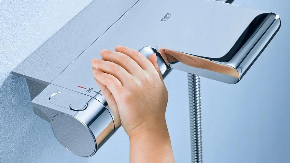 Термостатический смеситель Grohe Grohtherm 2000 New 34174001, для ванны с душем Sancos — официальный сайт
