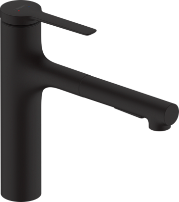 Смеситель для кухни Hansgrohe Zesis M33 74801670 черный матовый
