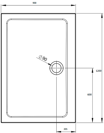 Поддон для душа Radaway Doros D Compact 120x90