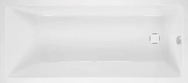Акриловая ванна Vagnerplast Cavallo VPBA167CAV2X-04 без опоры 160x70 см, пристенная, ультрабелая Sancos — Оригинал