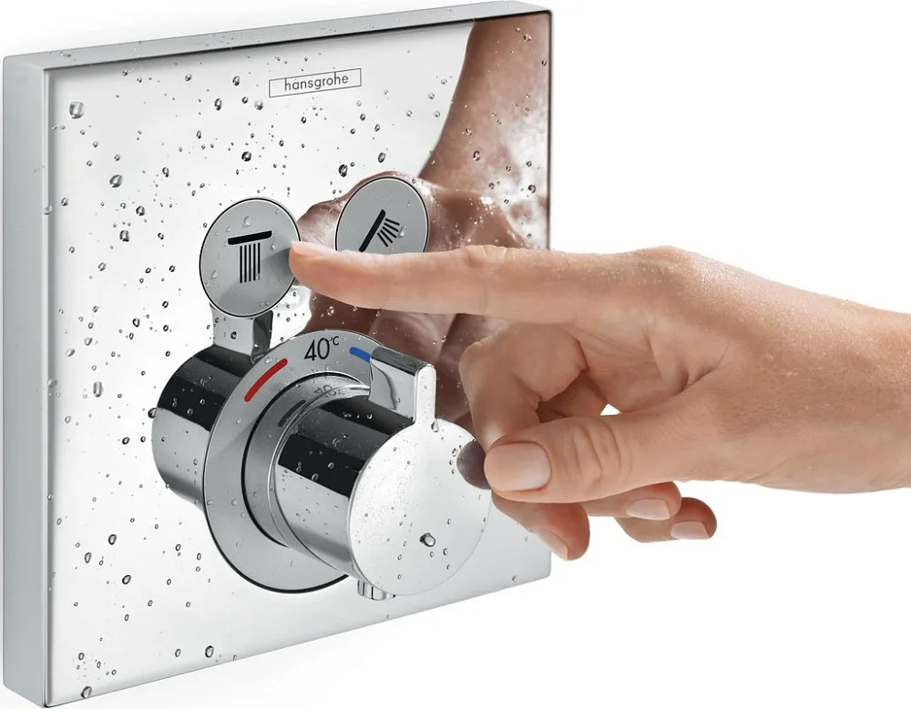 Термостатический смеситель встраиваемый Hansgrohe ShowerSelect 15763000, для душа, хром Sancos — официальный сайт