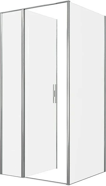 Душевой уголок Allen Brau Priority 100x90, профиль хром, стекло прозрачное
