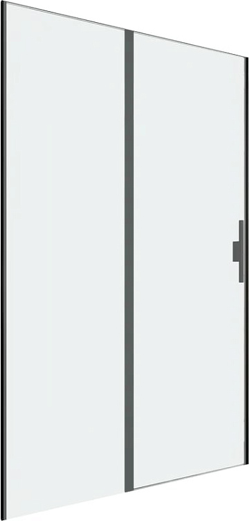 Душевая дверь в нишу Allen Brau Priority 3.31033.BBA 120 см, профиль черный браш, стекло прозрачное 