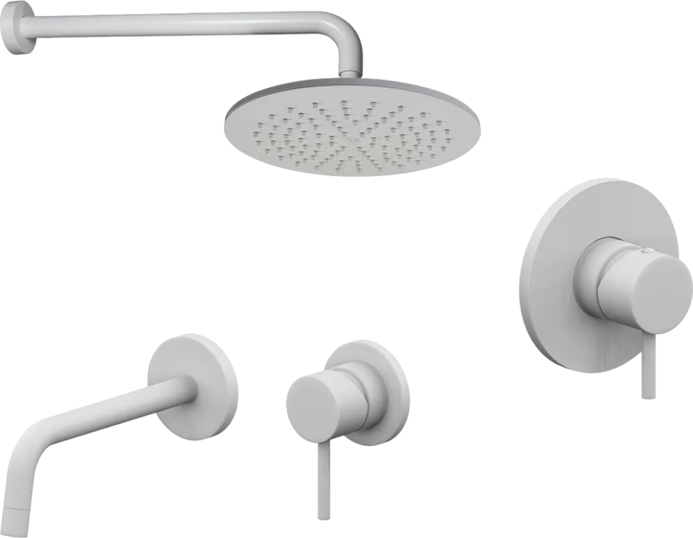 Комплект для ванной Paffoni Light KITLIG011BO006 С ВНУТРЕННЕЙ ЧАСТЬЮ, белый Sancos — официальный сайт
