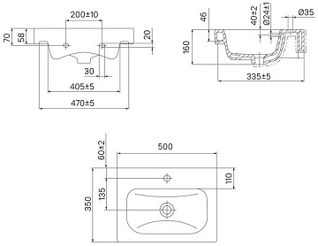 Мебельная раковина IDDIS Optima Home 350 50