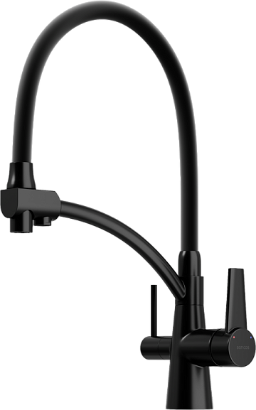 Смеситель для кухни Sancos Eri SC4001MB с гибким изливом, матовый черный