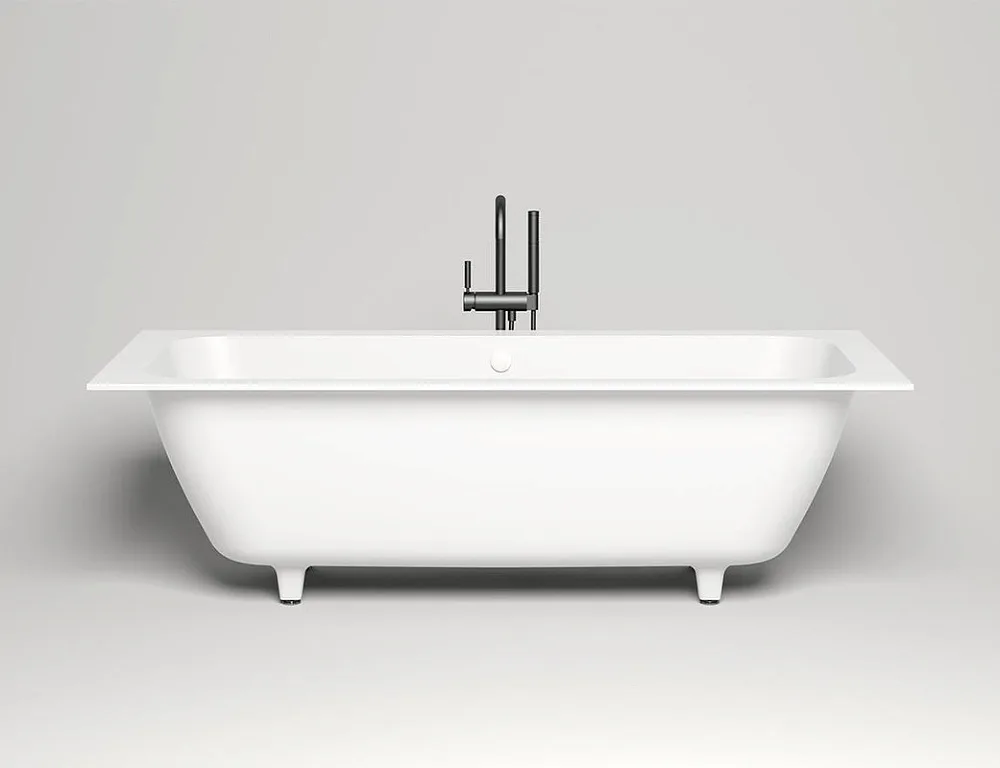 Ванна из искусственного камня Salini Orlanda Axis 190x80 см, встраиваемая, белая, на ножках Sancos — официальный сайт