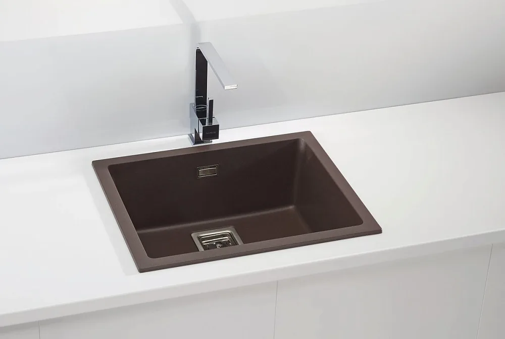 Мойка кухонная Alveus Quadrix Granital 50 chocolate Sancos — официальный сайт