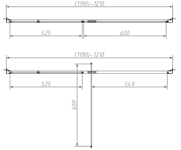 Душевая дверь в нишу Vincea Slim-N VDP-4SN120CL 120x195, профиль хром