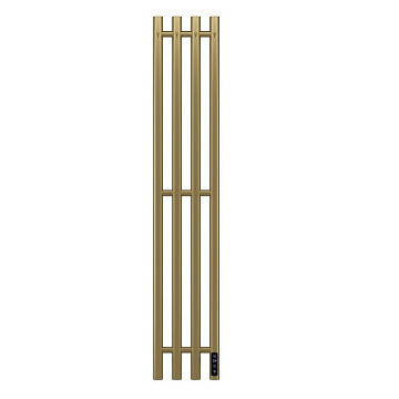 Полотенцесушитель электрический APEXTERMO Луна LN10113GLB 1100x180 с крючками, золотой матовый