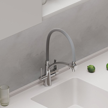 Смеситель для кухни Sancos Eri SC4001CH с гибким изливом, хром