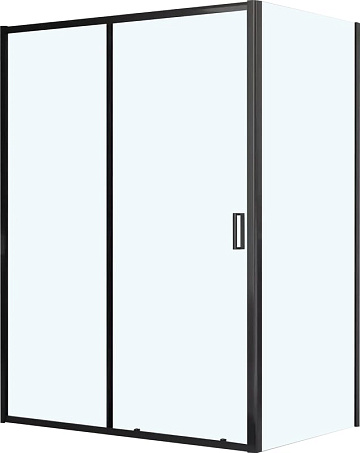 Душевой уголок RGW Classic CL-48B+70 см (108,5x111,5)x70x185 профиль черный, стекло прозрачное