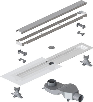 Душевой трап (лоток) Boheme Premium Linear 60 см, хром