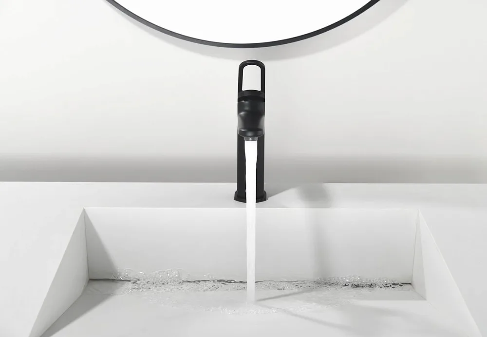 Смеситель для раковины Black&White Gravity 7109MB matt black Sancos — официальный сайт