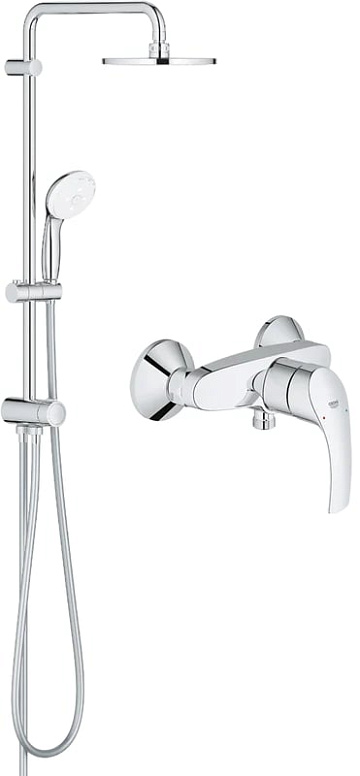 Душевая стойка Grohe Eurosmart New 124410, со смесителем, хром