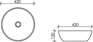 Накладная раковина Ceramicanova Element CN5024
