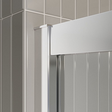 Душевая дверь в нишу BelBagno Luce BF-2-150-C-Cr профиль хром, стекло прозрачное