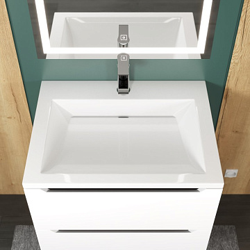 Мебельная раковина Uperwood Infinity 60 глянцевая белая