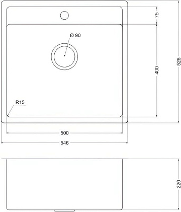 Мойка кухонная Oulin OL-F121X