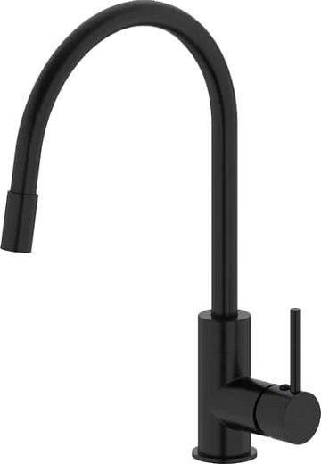 Смеситель для кухни IDDIS Kitchen 360 K36BLJ0i05 черный, с гибким изливом