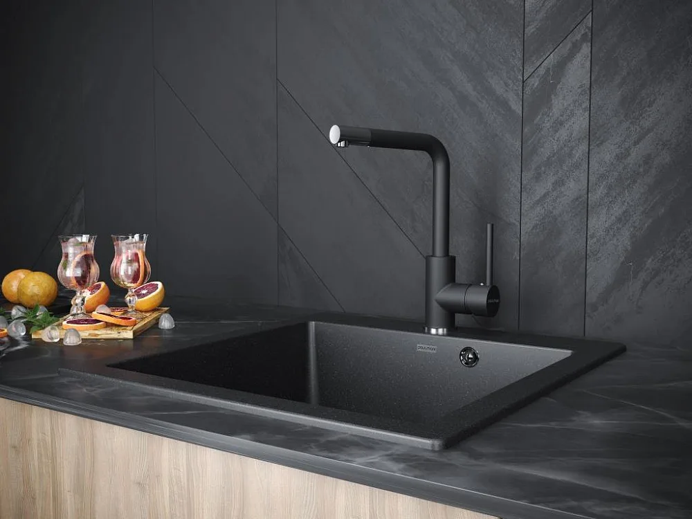Смеситель для кухни Paulmark Honner Ho212018-401TB антрацит Sancos — официальный сайт